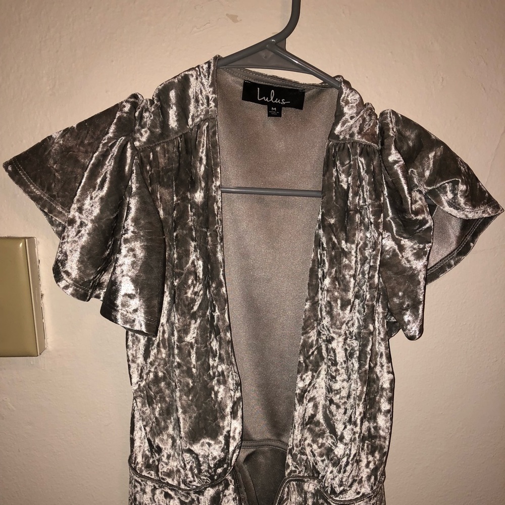 Velvet Wrap Shirt